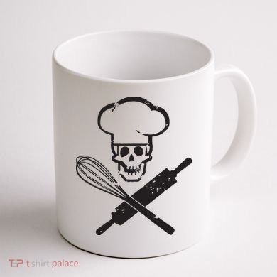 Badass Baker Funny Baking I Love Baking Humor Tee Coffee Mug back