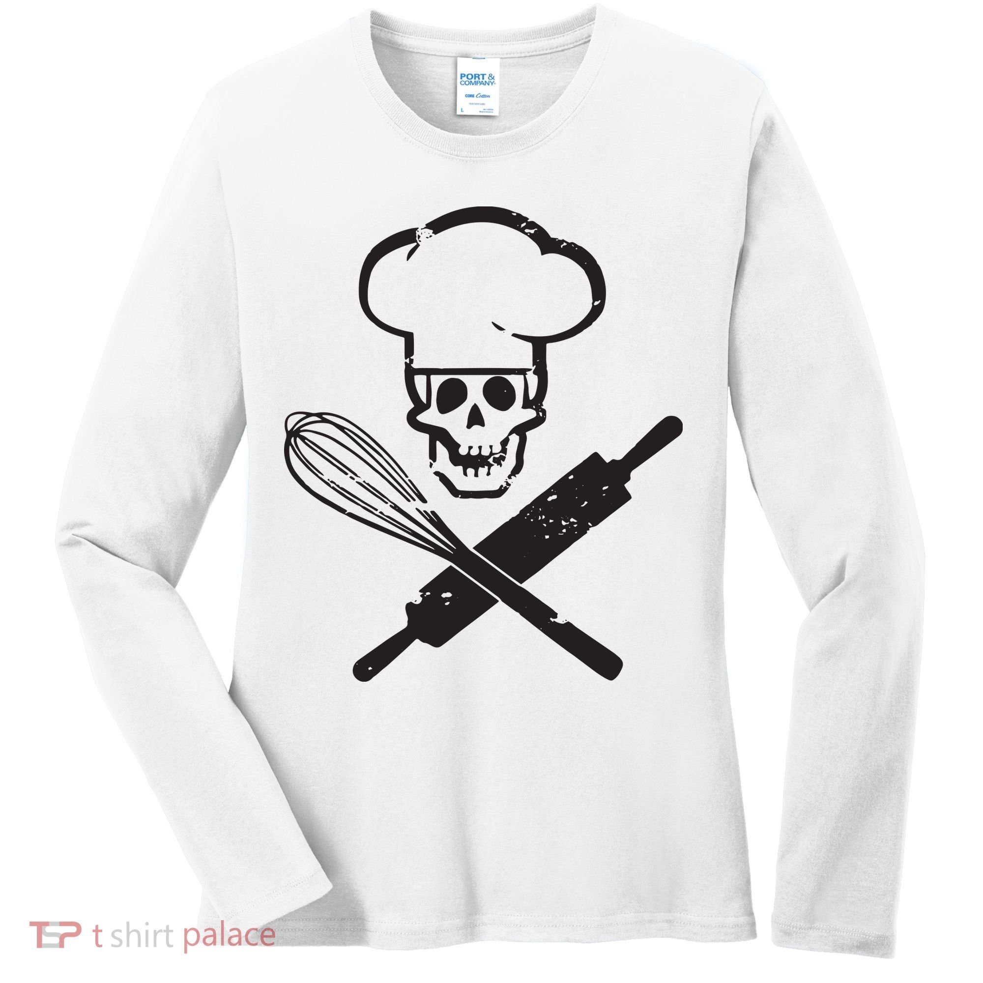 Badass Baker Funny Baking I Love Baking Humor Tee Women's Long Sleeve Shirt