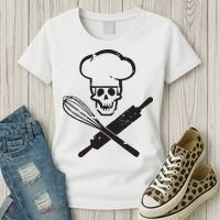 Badass Baker Funny Baking I Love Baking Humor Tee Women's T-Shirt thumb 3
