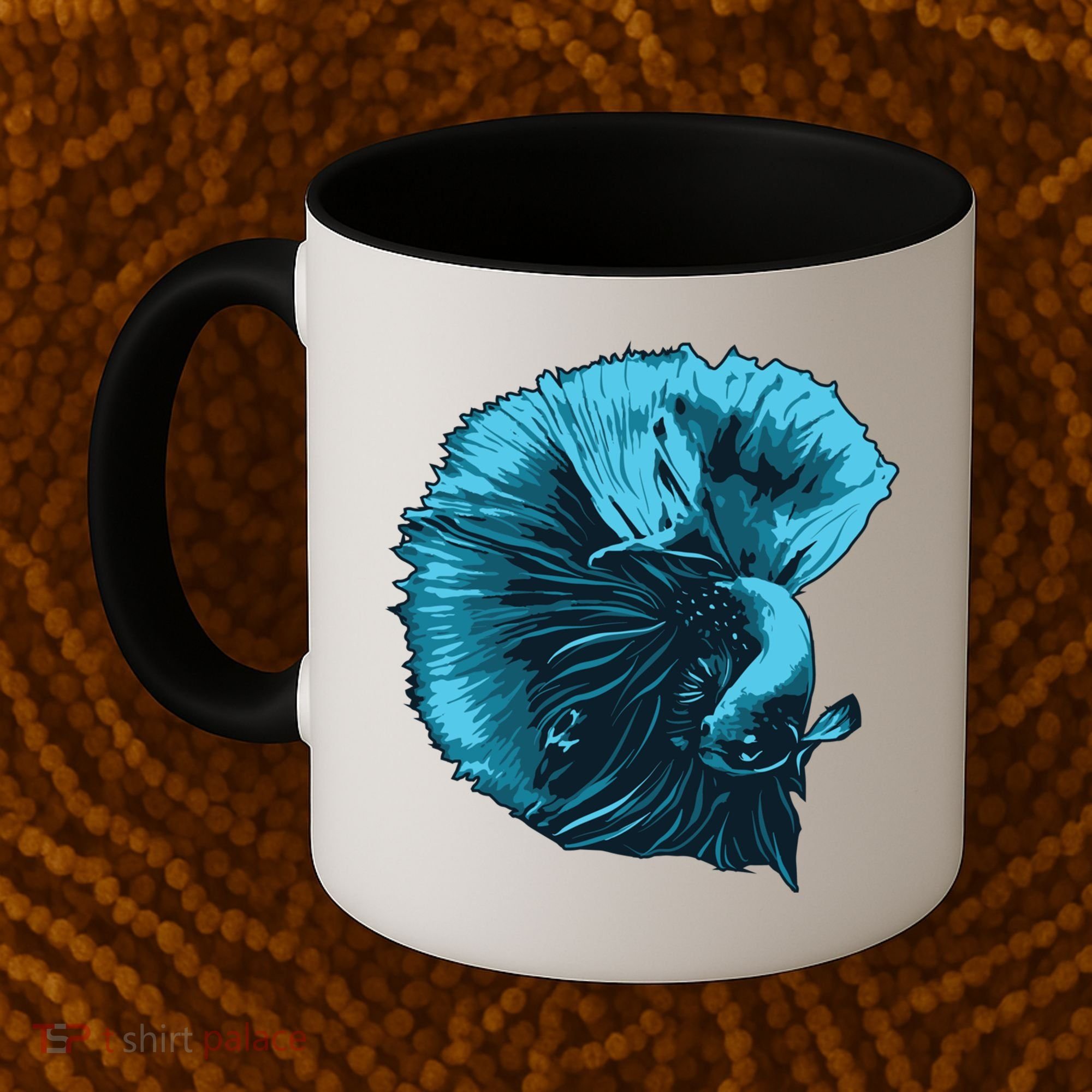 Blue Betta Fish And Siamese Fighting Fish Aquarium Owner Funny Gift Coffee Mug