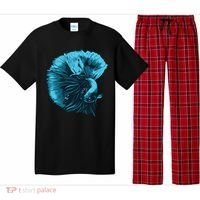Blue Betta Fish And Siamese Fighting Fish Aquarium Owner Funny Gift Pajama Set thumb 0