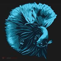 Blue Betta Fish And Siamese Fighting Fish Aquarium Owner Funny Gift Women's Hoodie thumb 2