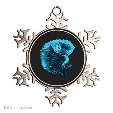 Blue Betta Fish And Siamese Fighting Fish Aquarium Owner Funny Gift Ornament