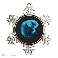 Blue Betta Fish And Siamese Fighting Fish Aquarium Owner Funny Gift Ornament thumb 0
