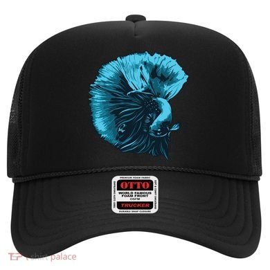 Blue Betta Fish And Siamese Fighting Fish Aquarium Owner Funny Gift Hat