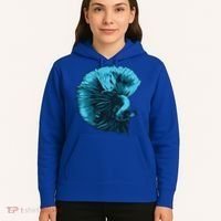 Blue Betta Fish And Siamese Fighting Fish Aquarium Owner Funny Gift Hoodie thumb 5
