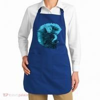 Blue Betta Fish And Siamese Fighting Fish Aquarium Owner Funny Gift Apron thumb 2