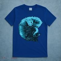 Blue Betta Fish And Siamese Fighting Fish Aquarium Owner Funny Gift T-Shirt thumb 5