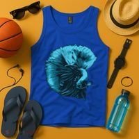 Blue Betta Fish And Siamese Fighting Fish Aquarium Owner Funny Gift Tank Top thumb 4