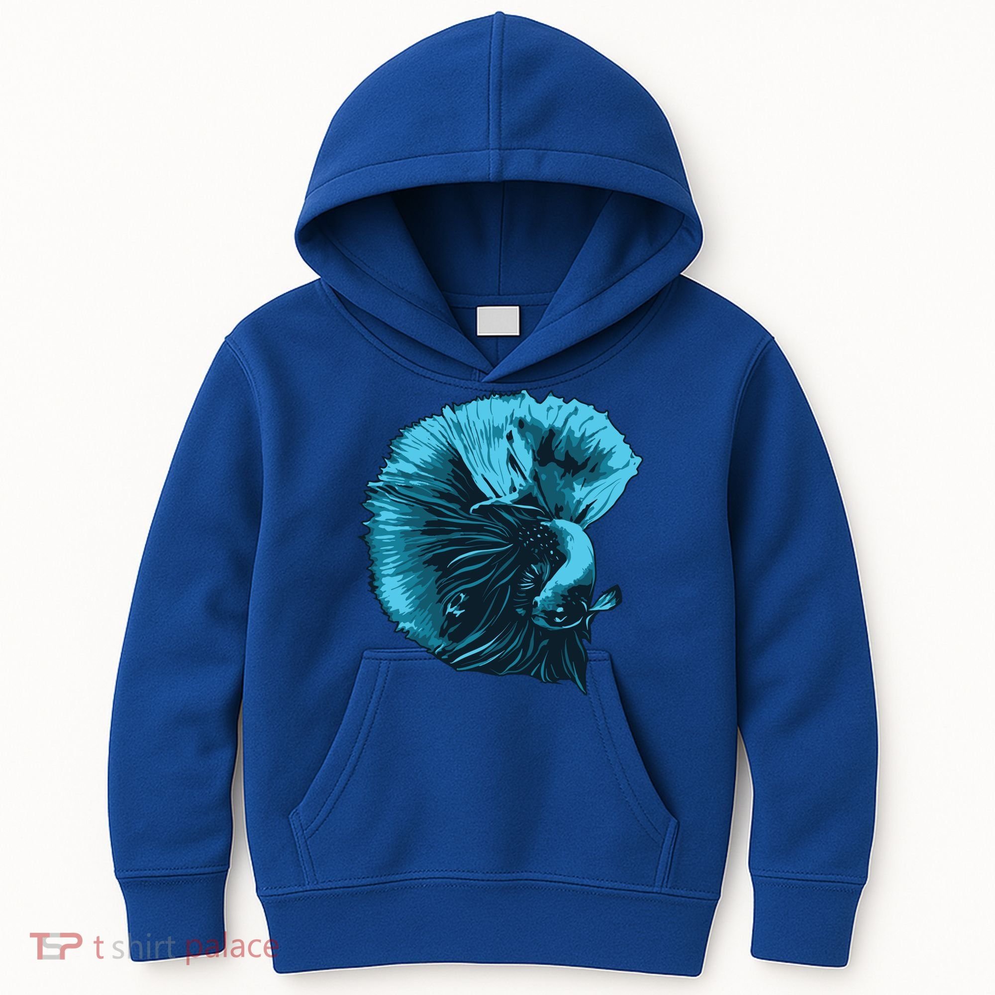 Blue Betta Fish And Siamese Fighting Fish Aquarium Owner Funny Gift Kids Hoodie