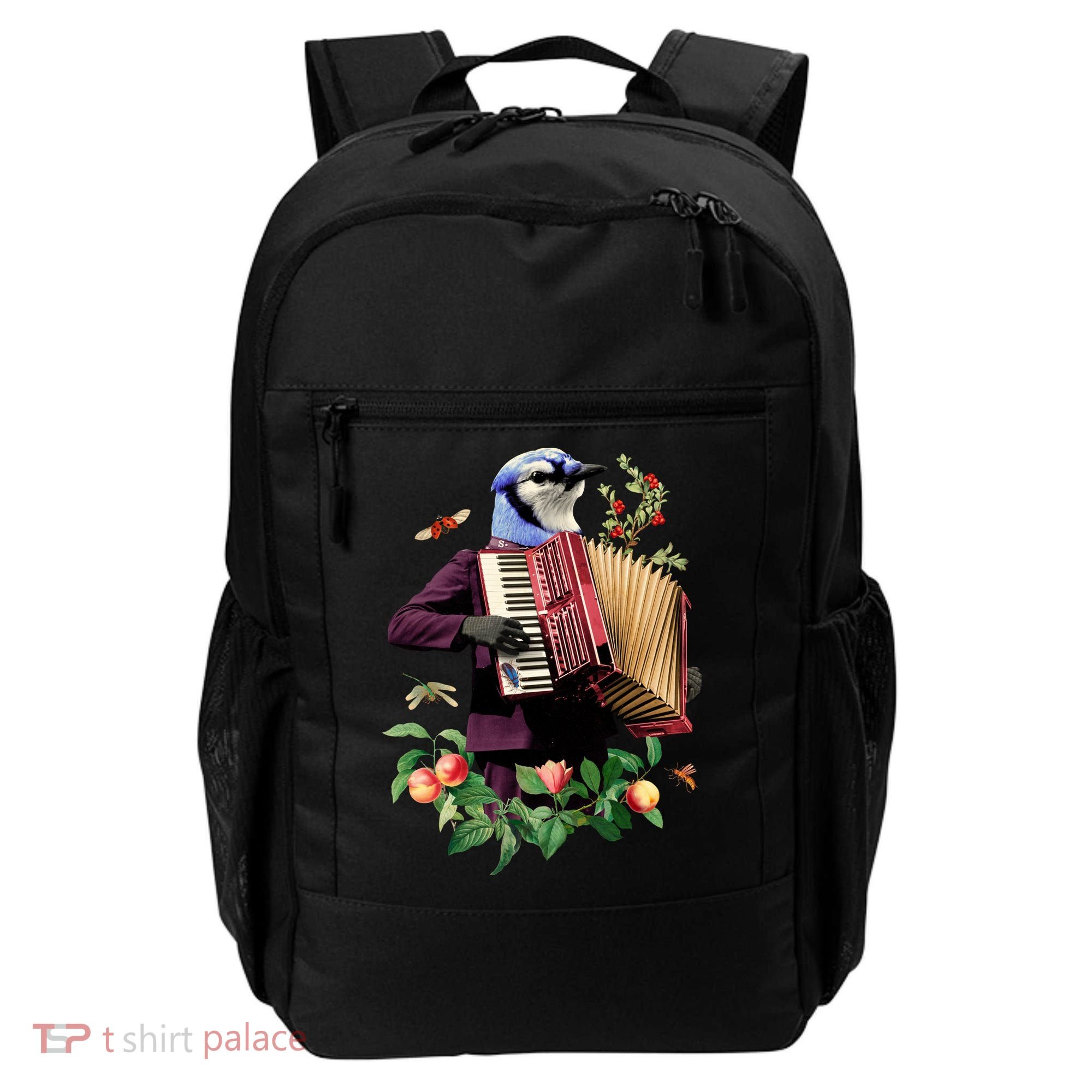Blue Bird Fancy Animal Musician Backpack