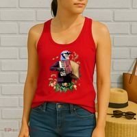Blue Bird Fancy Animal Musician Women's Tank Top thumb 2