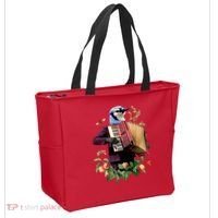 Blue Bird Fancy Animal Musician Tote Bag thumb 2
