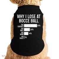 Bocce Ball Funny Why I Lose At Bocce Ball Cute Gift Doggie Tank thumb 0