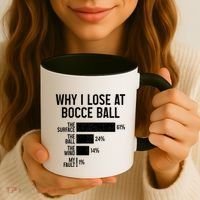 Bocce Ball Funny Why I Lose At Bocce Ball Cute Gift Coffee Mug thumb 3