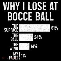 Bocce Ball Funny Why I Lose At Bocce Ball Cute Gift Women's Hoodie thumb 2