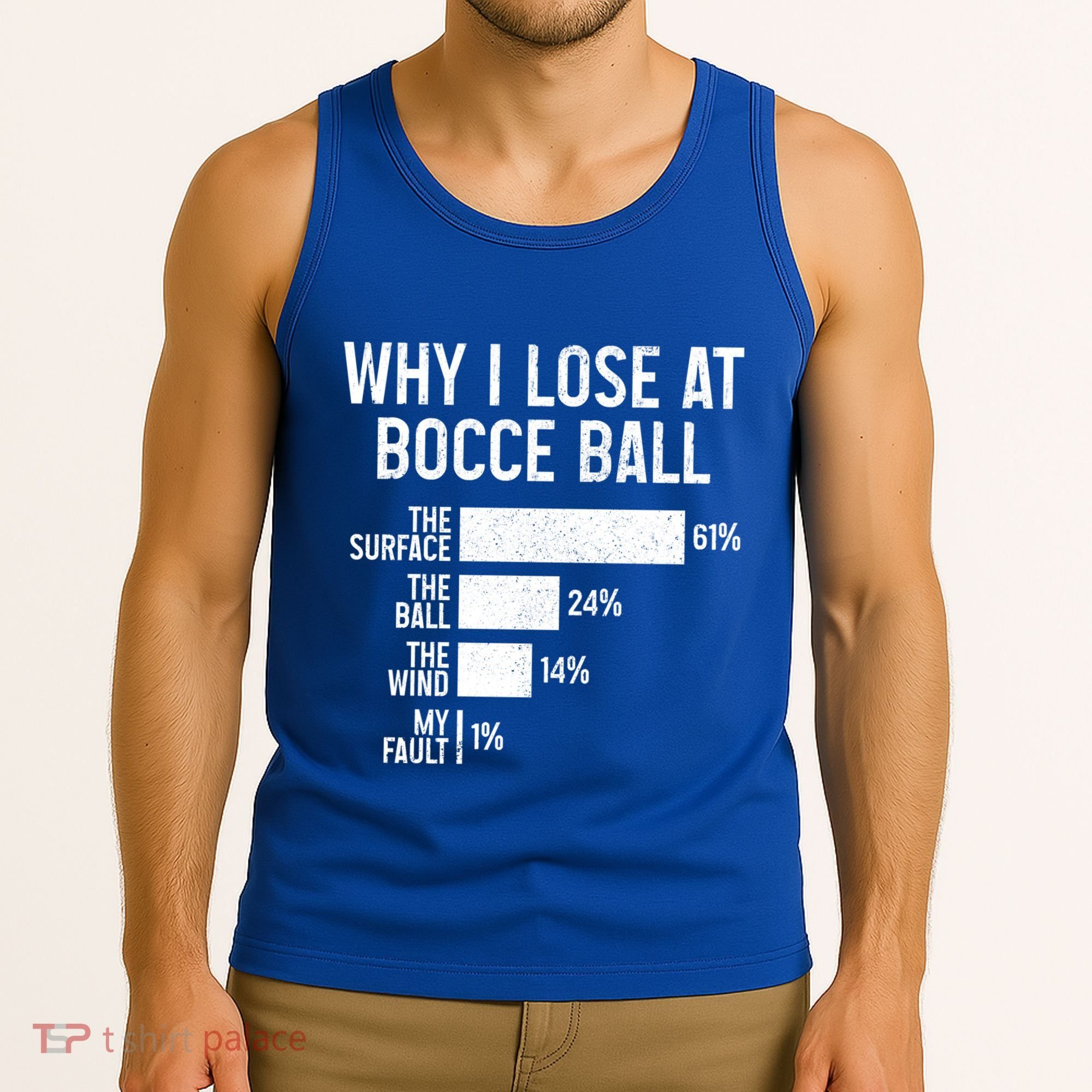 Bocce Ball Funny Why I Lose At Bocce Ball Cute Gift Tank Top