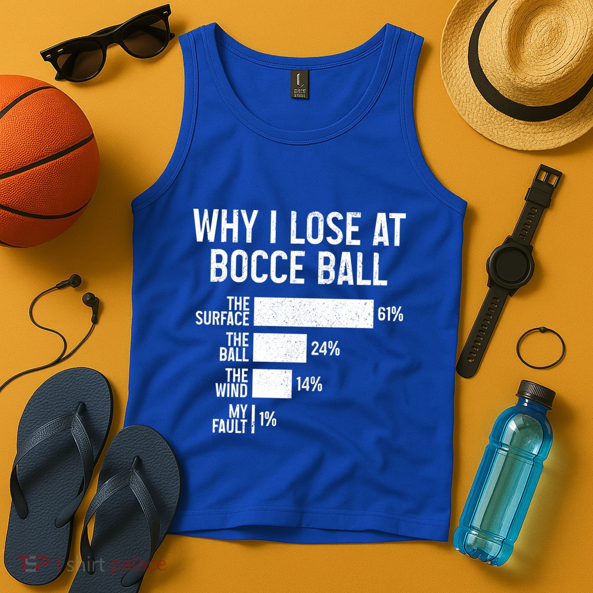Bocce Ball Funny Why I Lose At Bocce Ball Cute Gift Tank Top