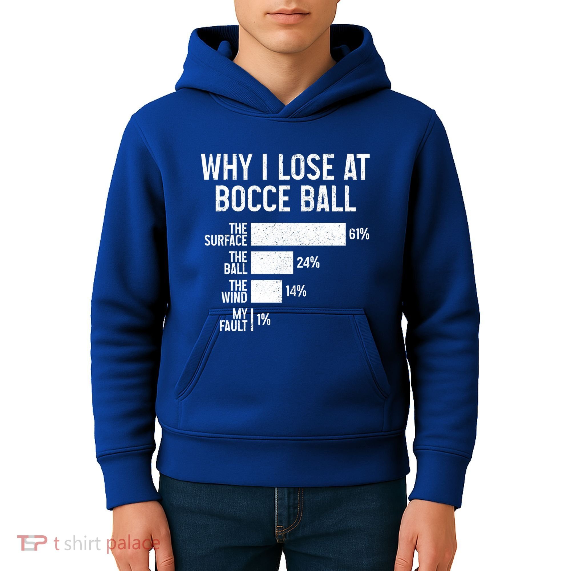 Bocce Ball Funny Why I Lose At Bocce Ball Cute Gift Kids Hoodie