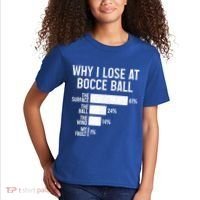 Bocce Ball Funny Why I Lose At Bocce Ball Cute Gift Kids T-Shirt thumb 2