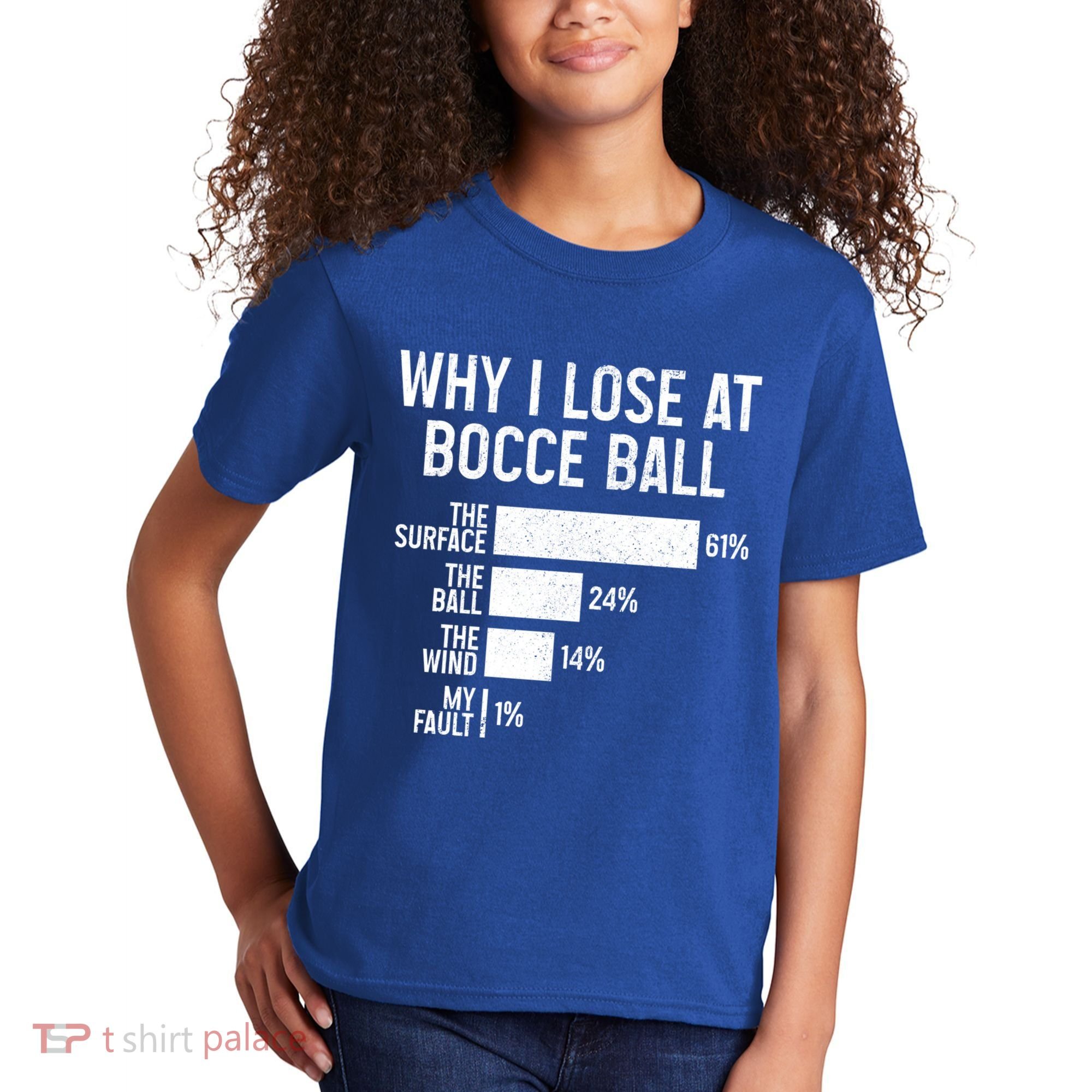 Bocce Ball Funny Why I Lose At Bocce Ball Cute Gift Kids T-Shirt