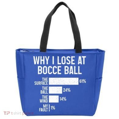 Bocce Ball Funny Why I Lose At Bocce Ball Cute Gift Tote Bag