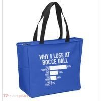 Bocce Ball Funny Why I Lose At Bocce Ball Cute Gift Tote Bag thumb 2