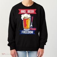 BBQ Beer Freedom America USA Party Summer Women's Sweatshirt thumb 0