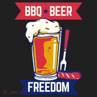 BBQ Beer Freedom America USA Party Summer Women's Sweatshirt thumb 2