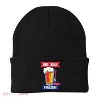 BBQ Beer Freedom America USA Party Summer Beanie thumb 0