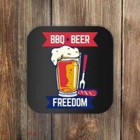 BBQ Beer Freedom America USA Party Summer Coaster thumb 0