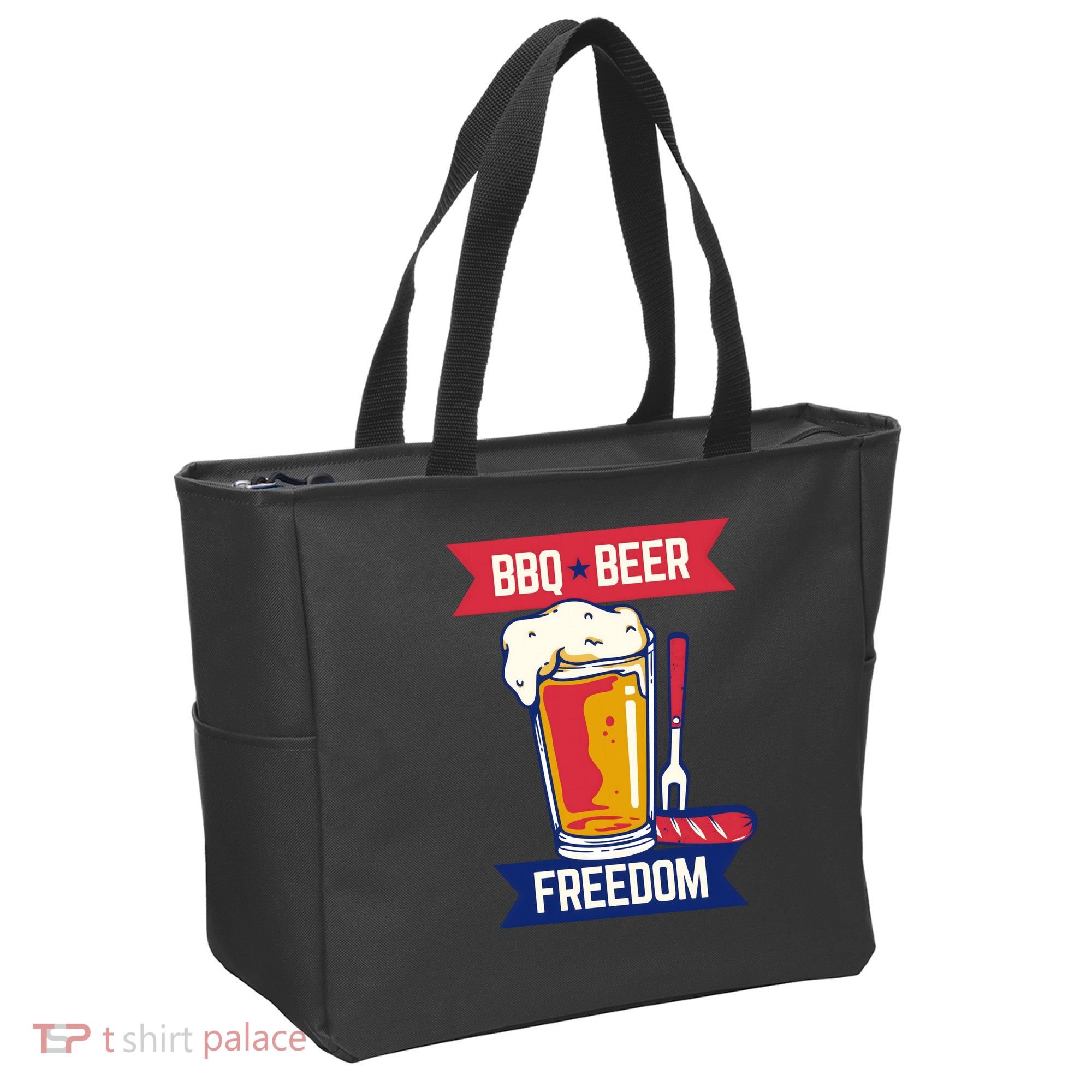 BBQ Beer Freedom America USA Party Summer Tote Bag