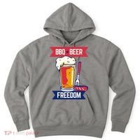 BBQ Beer Freedom America USA Party Summer Hoodie thumb 0
