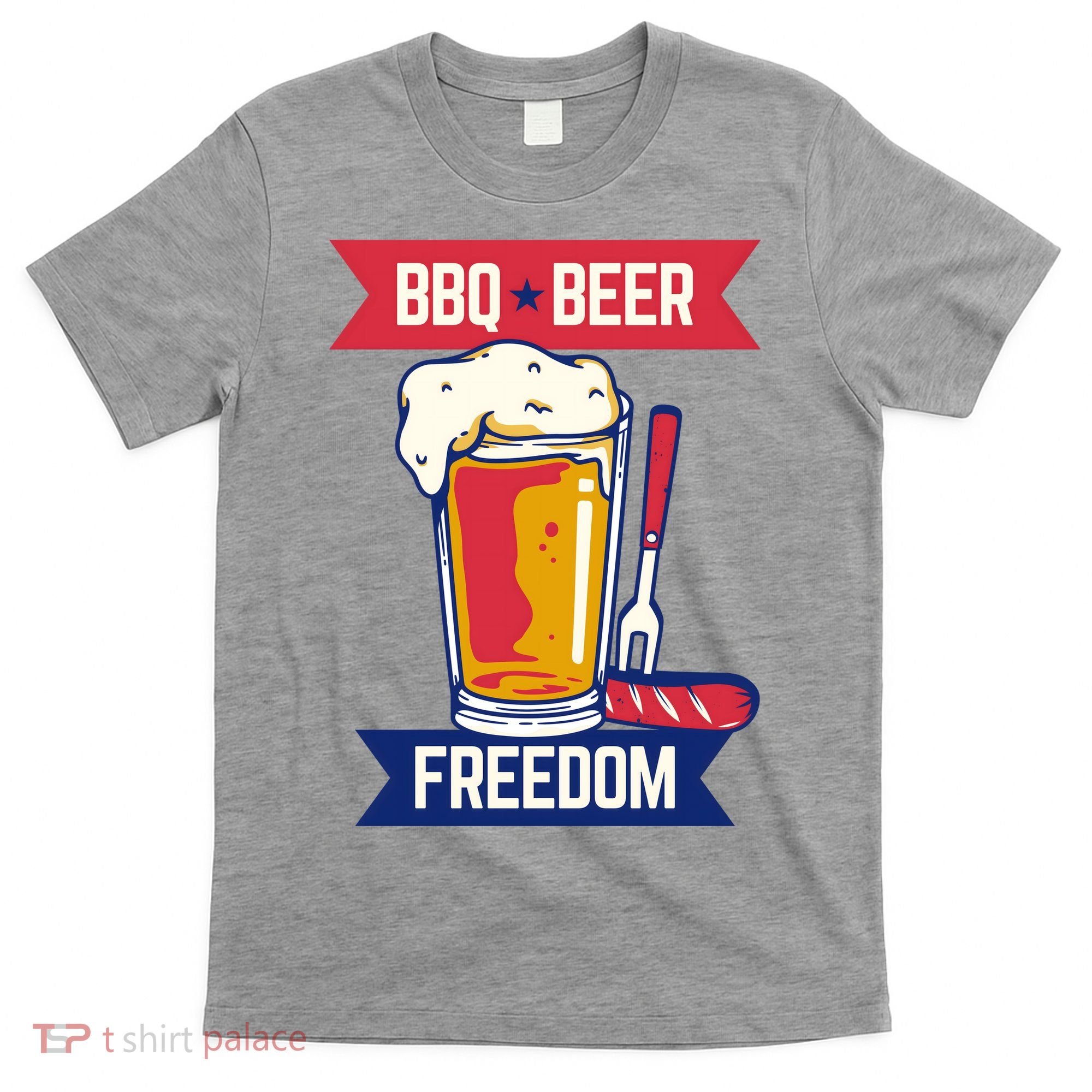 BBQ Beer Freedom America USA Party Summer T-Shirt