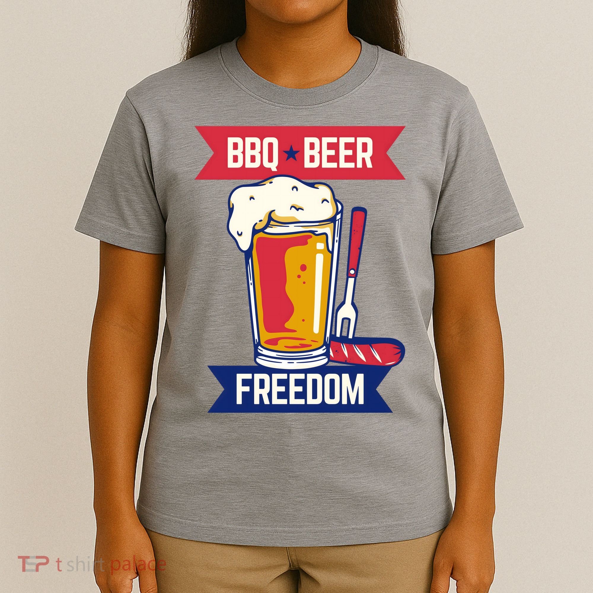 BBQ Beer Freedom America USA Party Summer T-Shirt