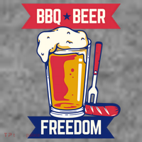 BBQ Beer Freedom America USA Party Summer Polo thumb 2