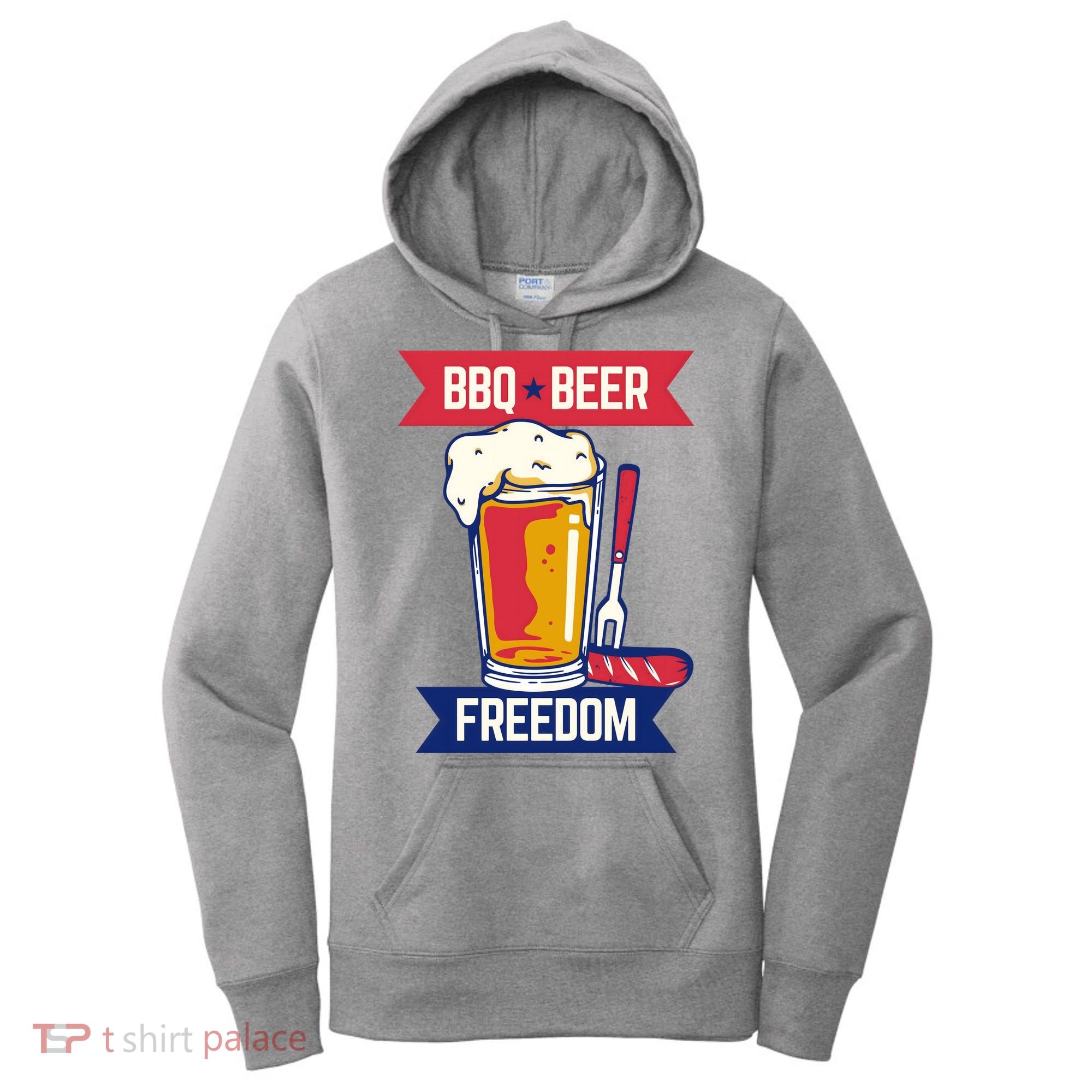 BBQ Beer Freedom America USA Party Summer Women's Hoodie