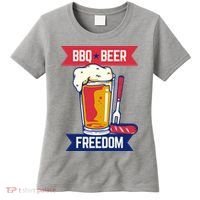BBQ Beer Freedom America USA Party Summer Women's T-Shirt thumb 0