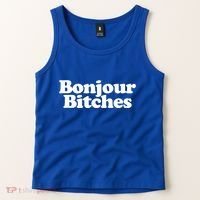 Bonjour Bitches Funny French Bonjour Bitches Gift Tank Top thumb 2