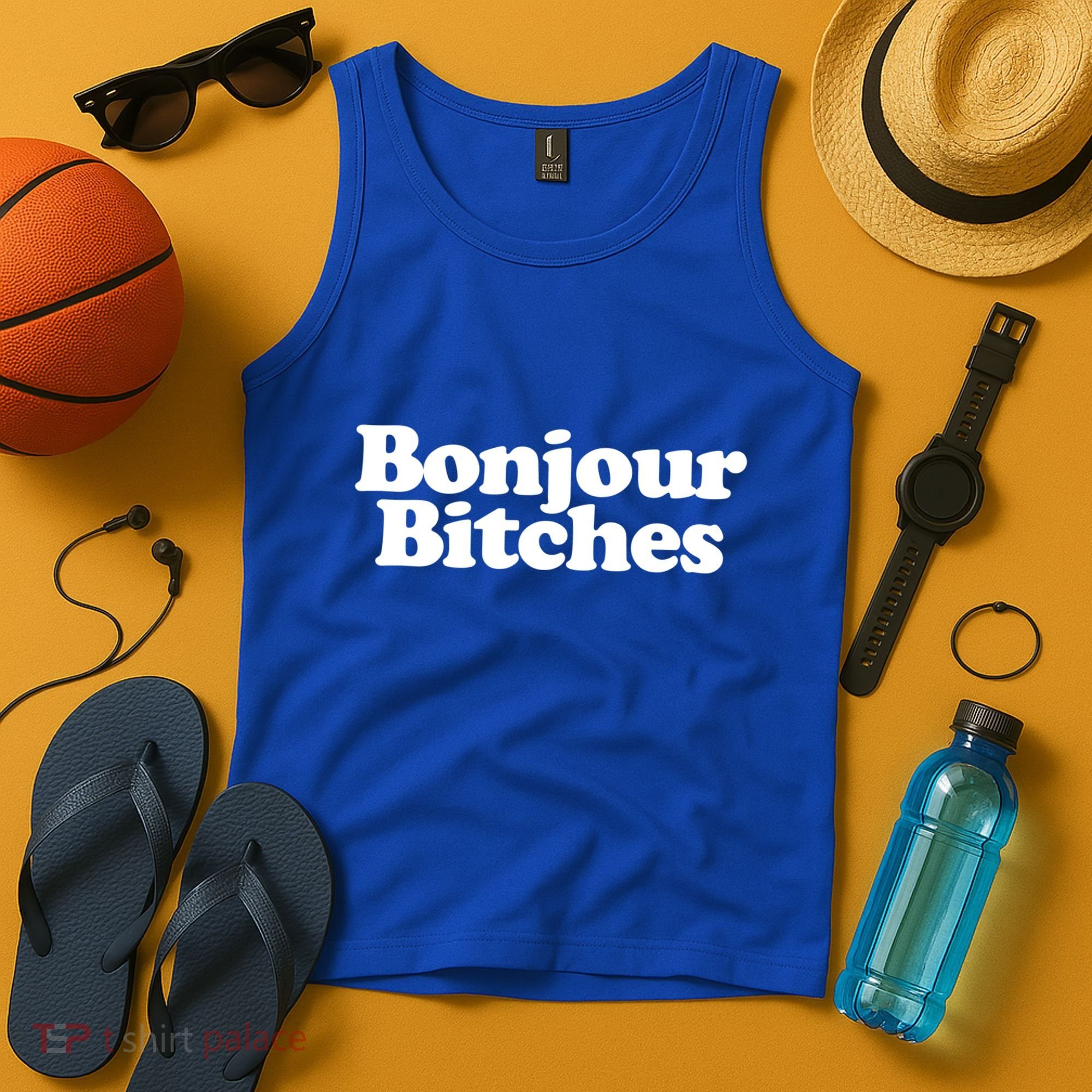 Bonjour Bitches Funny French Bonjour Bitches Gift Tank Top