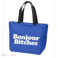 Bonjour Bitches Funny French Bonjour Bitches Gift Tote Bag thumb 3