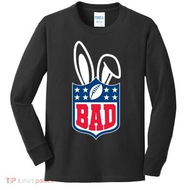 Bunny Bowl Football Fan Kids Long Sleeve Shirt