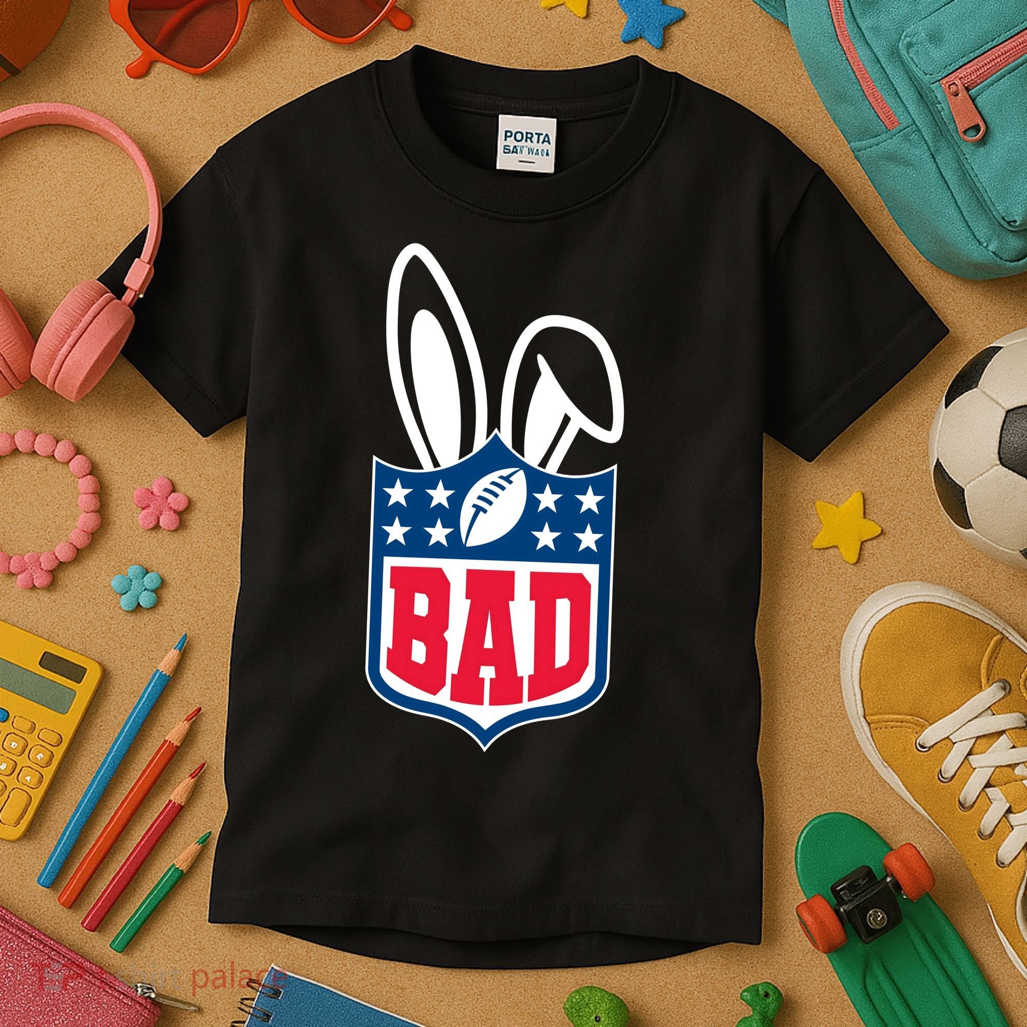 Bunny Bowl Football Fan Kids T-Shirt