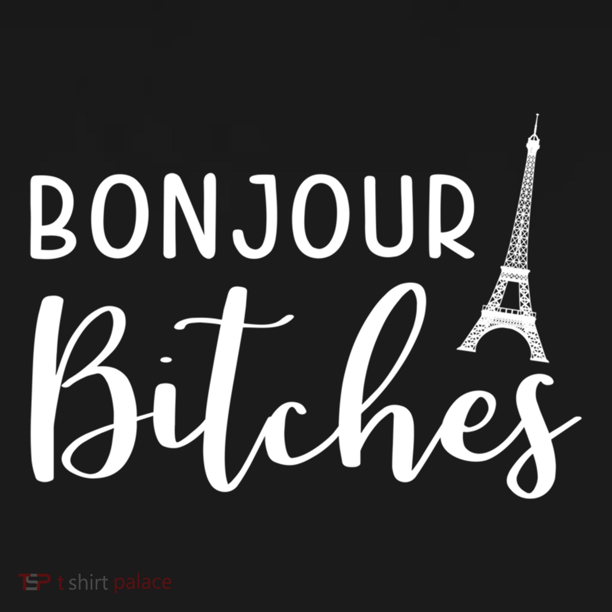 Bonjour Bitches Funny French Person Funny Bachelorette Gift Women's Hoodie