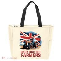 Back British Farmers Uk Farmers Protest Tote Bag thumb 0