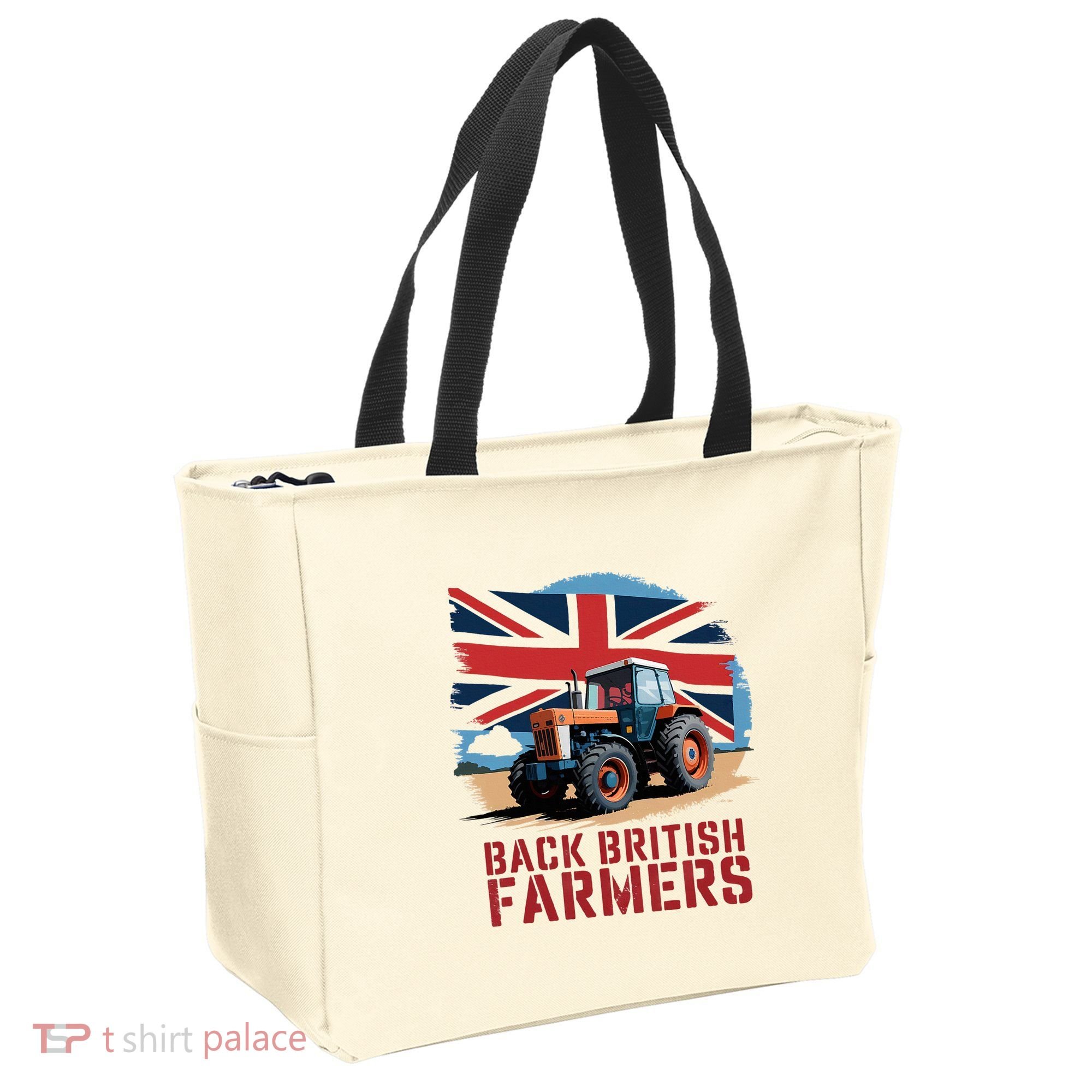 Back British Farmers Uk Farmers Protest Tote Bag