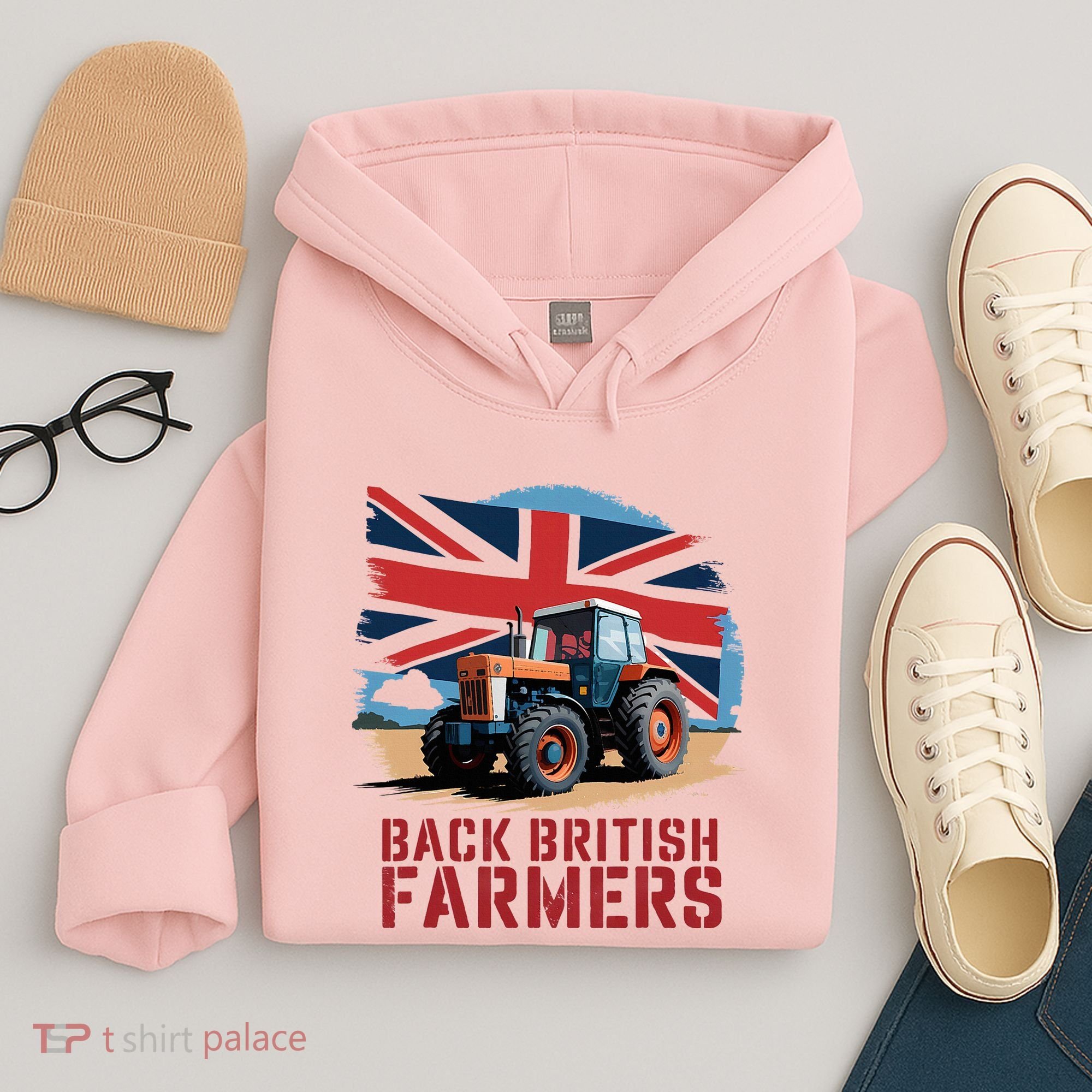 Back British Farmers Uk Farmers Protest Hoodie