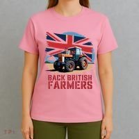 Back British Farmers Uk Farmers Protest T-Shirt thumb 4
