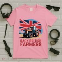Back British Farmers Uk Farmers Protest T-Shirt thumb 5