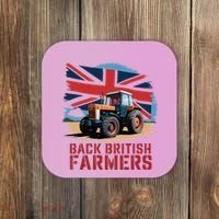 Back British Farmers Uk Farmers Protest Coaster thumb 0